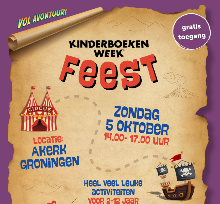 Poster Kinderboekenweekfeest als afbeelding kleiner